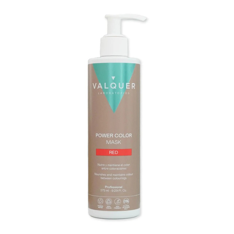 Mascarilla de color Power ROJO. Valquer 400ml.